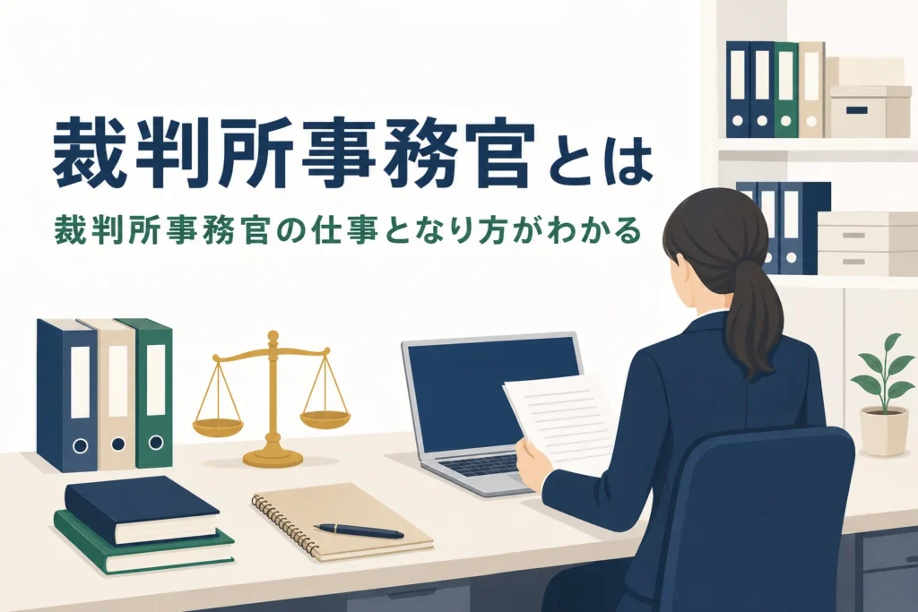 裁判所事務官とは何かを解説する記事のアイキャッチ